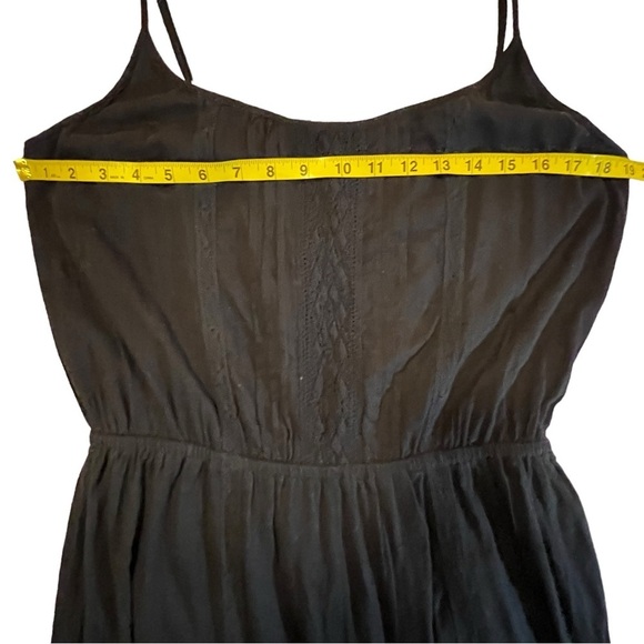 NEW Revolve Ella Moss  ‘Blanca’ Midi Dress in BLACK Large Ruffled Lace - Picture 8 of 16